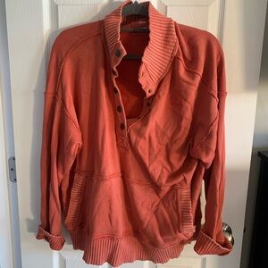 Size small orange red Aerie pullover